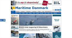 Desktop Screenshot of maritimedanmark.dk