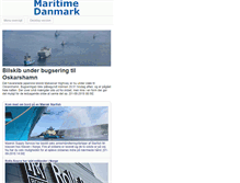 Tablet Screenshot of maritimedanmark.dk